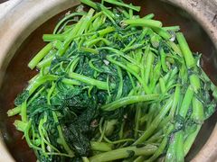 啫啫虾酱空心菜-熠盛粤味(永康路店)