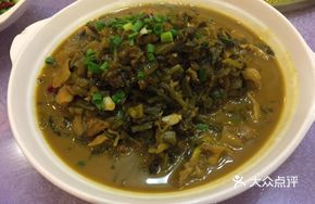 Salted Vegetable and Snail Meat