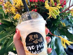 黑糖啵啵鲜奶-混果汁(福田领展中心城店)