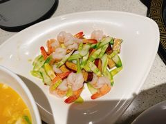 山竹笋凤尾虾-巧克力渔家.小船海鲜胶东菜(三浴场店)