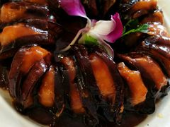 鲜虾酿茄盒-大眼锅贴水饺(河东店)