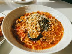 茄子番茄牛肉意大利面-接你jenny咖啡·西餐厅