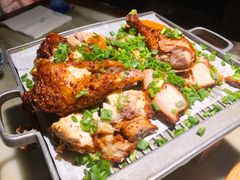 烤肉烤鸡双拼-绿茶餐厅(成都大悦城店)