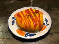 芝士炸土豆饼-金龙咖喱