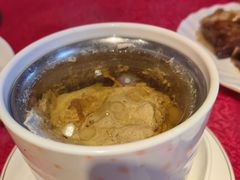 花旗参虫草炖鸡汁汤-粤北餐馆