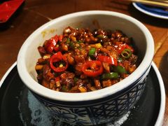 传统黑三剁配薄饼-雀舞云南菜(天津天河城购物中心店)