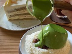 抹茶雪花冰-猫里有甜