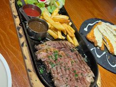 澳洲谷饲黑安格斯西冷牛排-澳骄 Aussie Kitchen·手工披萨·西餐(国大店)