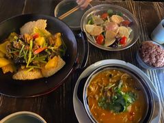 一个锅巴和时蔬-薇酌饮·陕西菜(南门外店)