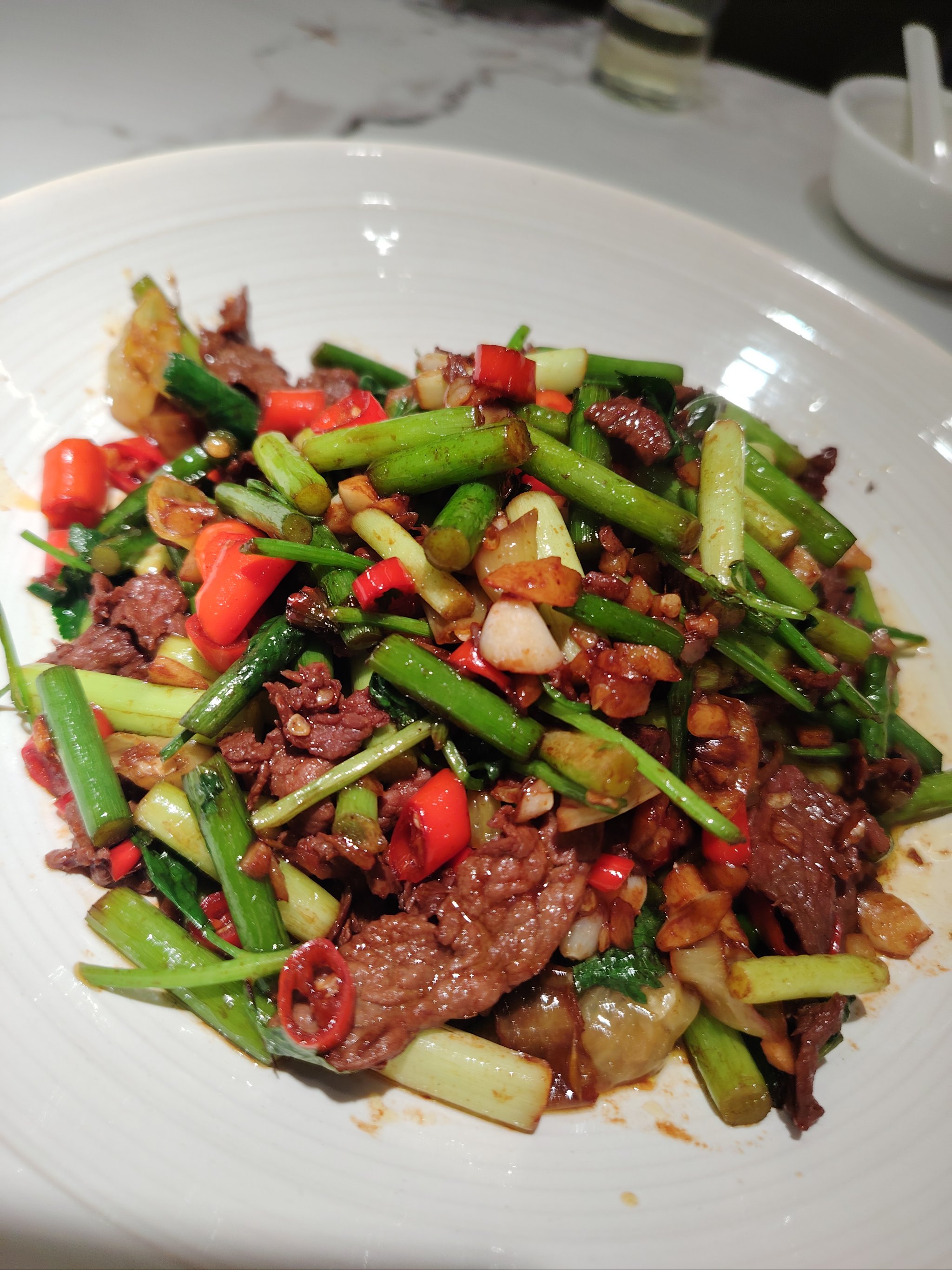楚河汉街的小炒牛肉麻麻辣辣