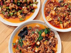 肝腰合炒-豆腐脑花