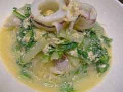 笔管鱼炒小白菜-必点海鲜·鲅鱼水饺(鞍山西道店)
