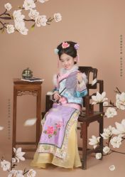 -后宫·古装汉服京剧儿童亲子全家福摄影