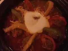 摩洛哥温泉蛋牛肉丸子塔金-Tajine Moroccan塔金摩洛哥中东餐厅