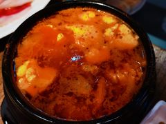 海鲜豆腐汤-釜山火炉韩式炭火烤肉(欧洲城店)