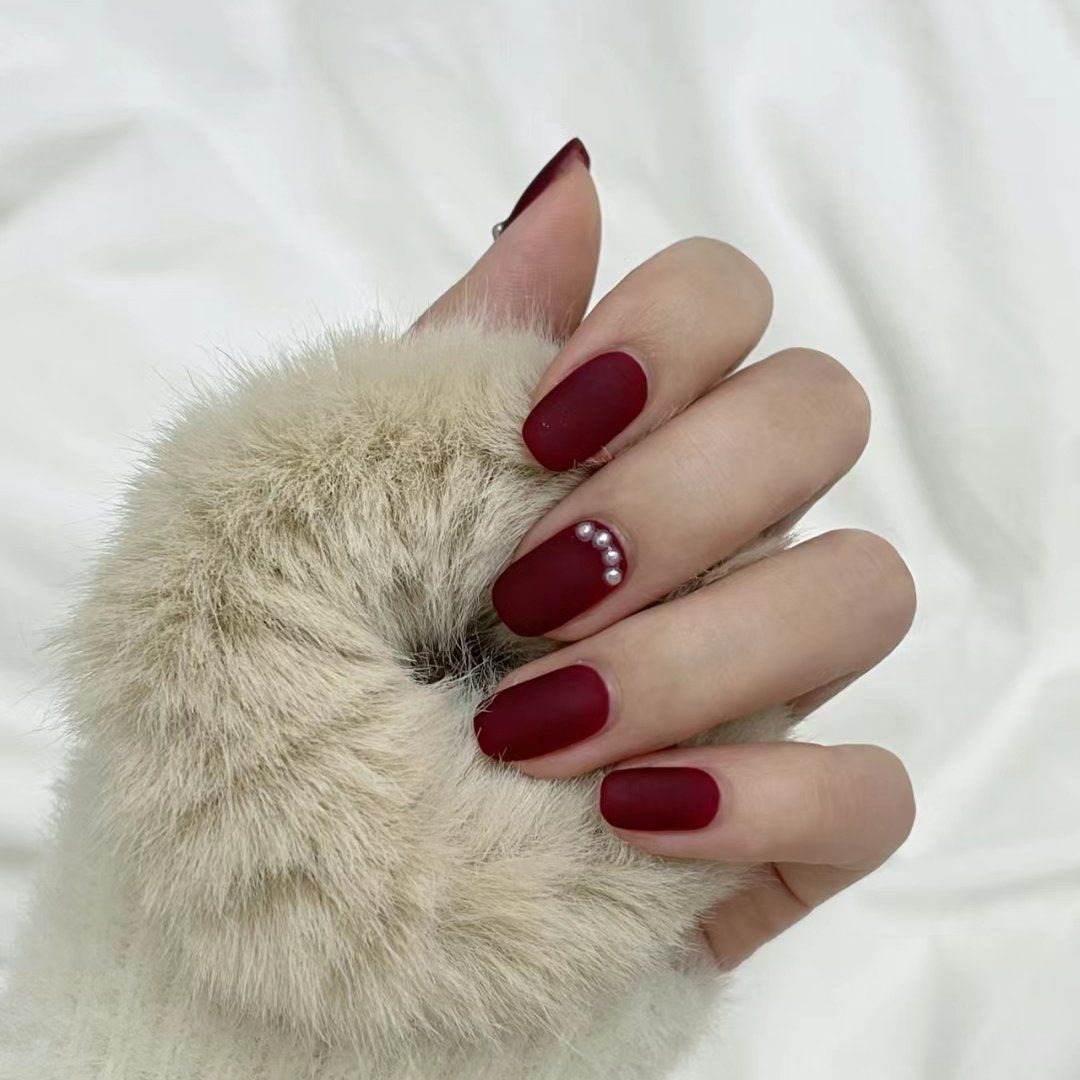 磨砂款美甲推荐