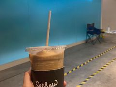 栀子花梨香拿铁-Seesaw Coffee(朝阳大悦城店)