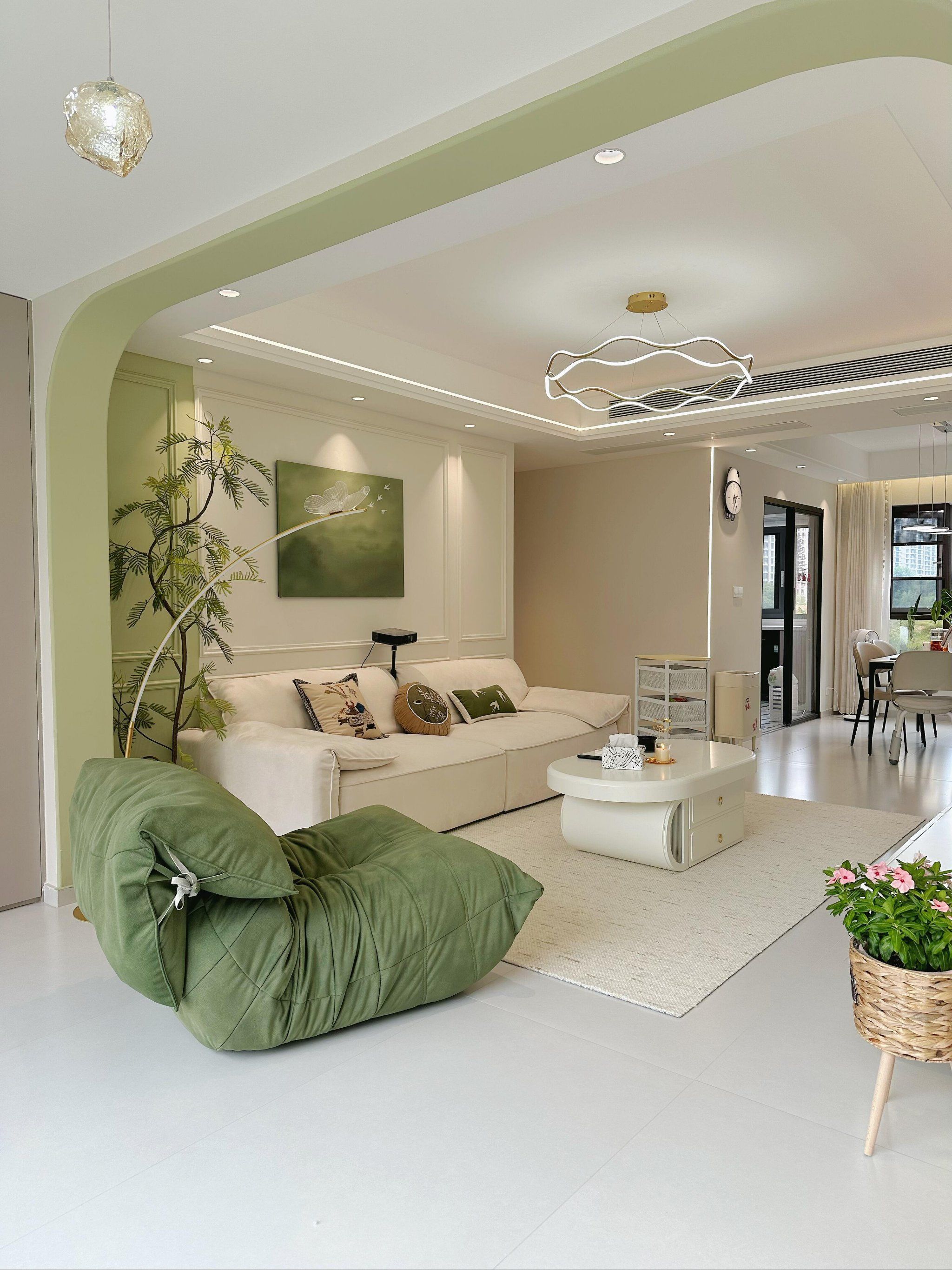 客厅里的清新气息