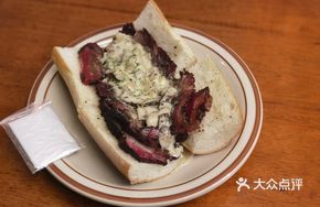 Truffle Mushroom Cheese Smoked Beef Baguette