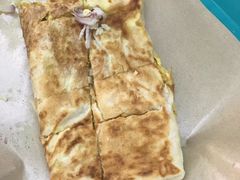 印度飞饼配咖喱-马来西亚美食街