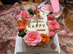 粉色爱恋森系动物奶油千层蛋糕-艾加柒克蛋糕茶歇甜品台(春熙路店)