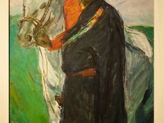 宋贤珍·油画《牵白马的藏民》-上海油画雕塑院