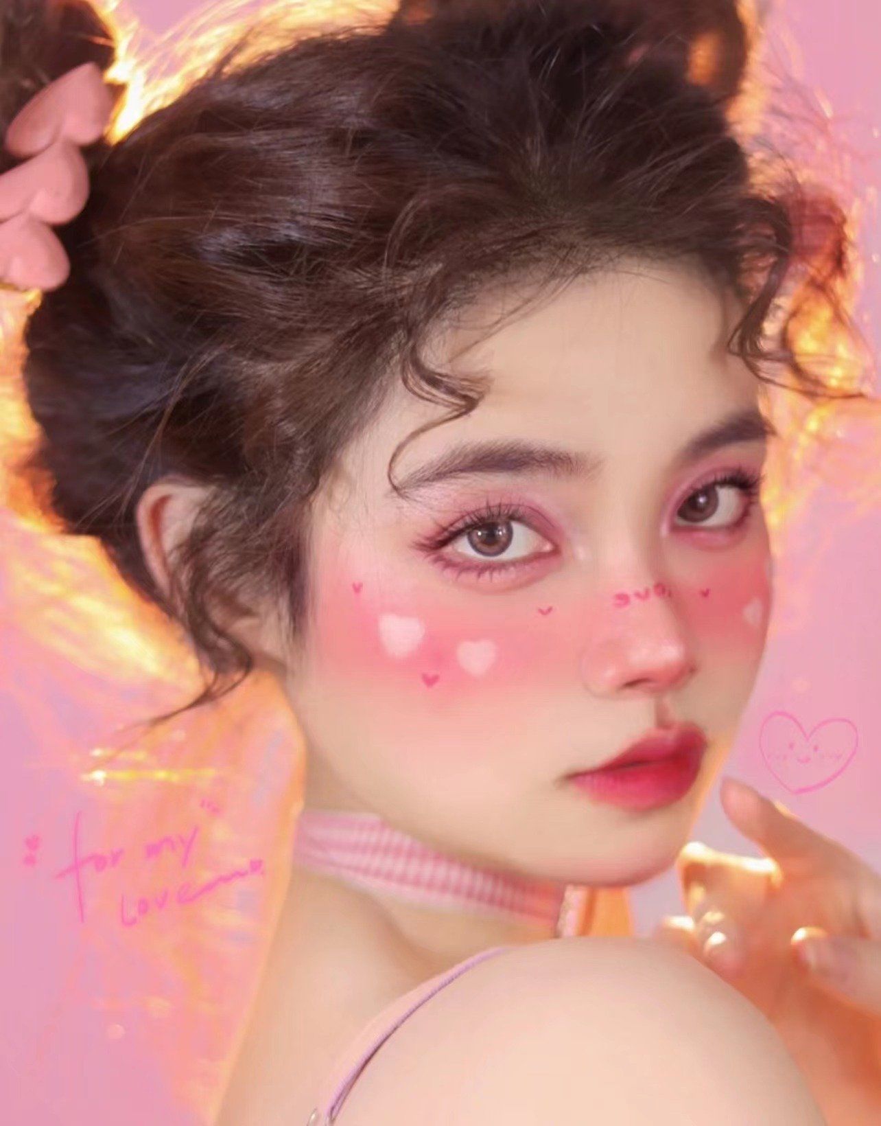 创意彩绘妆 |甜心 520 妆容