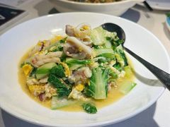 笔管鱼小白菜-开海·红岛海鲜虾水饺(石老人店)