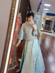 -懿沉香中式嫁衣礼服秀禾服龙凤褂马来褂旗袍总店