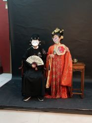 -后宫·古装汉服京剧儿童亲子全家福摄影