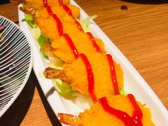 香炸凤尾蝴蝶虾-四季天方包子