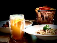 奶油培根意面-青麦家·融合餐厅(江岛智立方店)