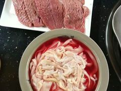 鹅肠-茅草房·河畔园林火锅