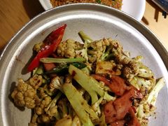 干锅有机菜花-吕氏疙瘩汤·海鲜新鲁菜(凯德mall新都心店)