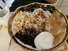 黑糖仙草爱玉刨冰-老虎堂黑糖专売