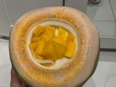 招牌青椰子冻加芒果-广德记·椰子冻手制甜品(福田总店)
