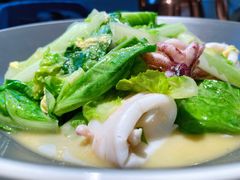 家烧小白菜笔管鱼-悦海·家宴·冰花皮皮虾大锅贴(宝龙店)
