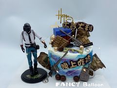 -卡比儿童蛋糕·心意定制·低脂零卡糖动物奶油FancyBALLOON(滨海店)