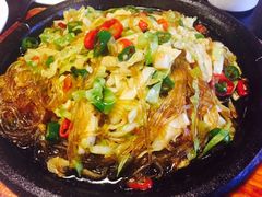 铁板粉丝包菜-站前猪蹄&家常炒菜(长乐公园店)