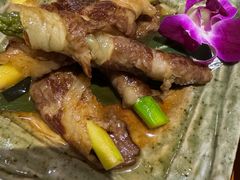 煎肥牛芦笋卷-気楽亭和食料理(气乐亭大世界本店)