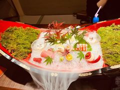 超级震撼的刺身大船-湖月·割烹料理(湖滨店)