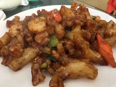 蹄筋烧虾仁-李连贵酒家熏肉大饼(昆明街店)