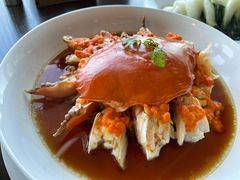 花雕肉碎蒸膏蟹-广州柏悦酒店·悦景轩·粤菜餐厅