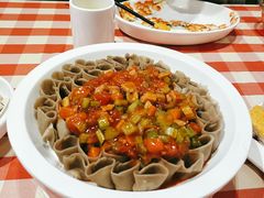 西红柿茄丁浇汁莜面-西贝(无锡万象城店)