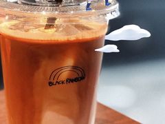 ice&nbsp;latte-black rainbow coffee