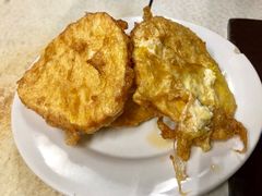 鸡蛋炸馒头片-大槐树烤肉馆