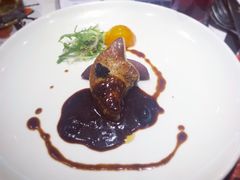 鲜鹅肝佐红酒梨-禾牧铁板创意料理(姑嫂树路店)