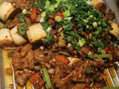 葱椒爆牛肉-绿茶餐厅(松江万达店)