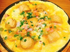 铁板虾仁蛋豆腐-蜀宴小调·精致家常菜(来福士店)