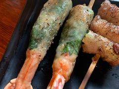 苏叶烤鸡皮虾-鸟串烧Yakitori